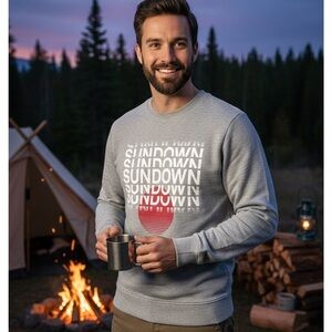 H&M Gray Sundown Crewneck Sweater